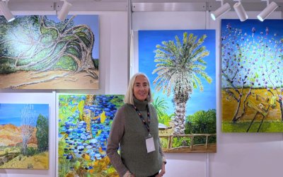 Graciela Musteikis en el histórico Palacio Santa Bárbara de Madrid
