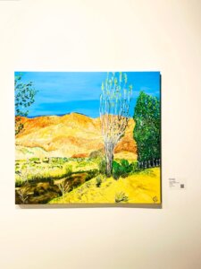 Detalle de 'Camino al Famatina' durante la exposición PULSE en Madrid